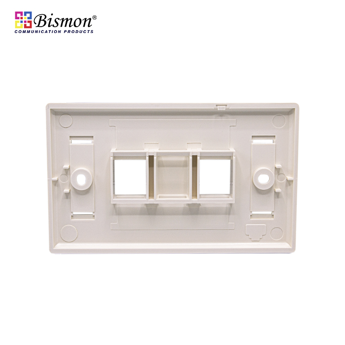 2 Port RJ45 Face Plate/Wall Plate(แผงหน้ากาก 2 ช่อง สำหรับคอม)